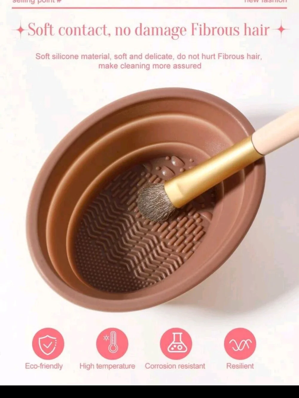 Rose Gold Makeup Brush and Sponge Set with Carrying Bag 56 Pcs